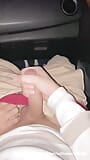 Beautiful young college twink with big cock is masturbated and cums in the seat of a married Uber driver's car snapshot 3