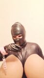 Breathplay 2 svart latex & gummi sissydoll med jätte bröst snapshot 15