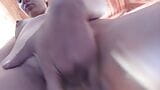 Britanny has a squirt in the patio of her house snapshot 7