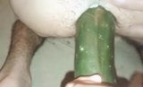 Cucumber inside ass of husband snapshot 6