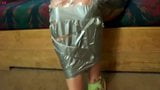 Veronica stiefmoeder bondage in saran wrap en ducttape preview snapshot 6