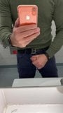 Jerking off in the train station bathroom. snapshot 2