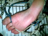 self foot torture session 01, falaka, bastinado snapshot 15