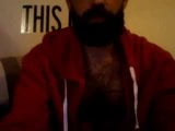 Hot Hairy Bearded French Man in Hoodie Cums on Cam snapshot 3