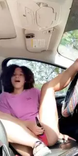 Light Skinned Girl Masturbating in Car – Panties, Vibrator ...