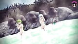 Hot Spring With My Cute Sisters - Dance (3D HENTAI) snapshot 6