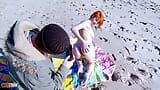 Redhead Anal Fucking and Squirting at the Beach snapshot 3