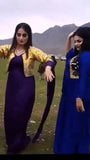Wanita Kurdi yang cantik menari dengan pakaian Kurdi yang indah snapshot 3
