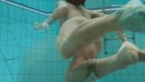 Yellow neon bikini big tits babe underwater - Zlata snapshot 14