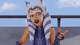 Star Wars - Tréninkové kouření Ahsoka Tano Jedi (animace se zvukem) snapshot 6