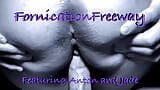 Une BBW noire se fait adorer le cul ! Assis sur son visage pendant qu’il me baise le trou du cul, fornication, freeway snapshot 1