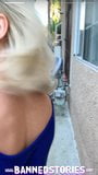 Blonde tiener Kiara Cole openbare seks na inbraak pov snapshot 4