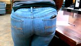 Ebony Big Ass Wide Hips in Blue Jeans! snapshot 10