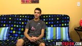 Young twink Max Morgan interview before masturbation cumshot snapshot 6