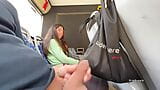 A stranger girl jerked off and sucked my cock in a public bus full of people snapshot 5