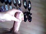 A friend's horny heel collection caught and jerked off - so horny snapshot 1