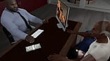 Beauty Receptionist Get Threesome with Boss and Partner ( Part 01) - 3D Animation V498 snapshot 3