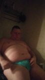 PISSING ON MYSELF IN SPEEDO chubby boy small penis Jacob snapshot 4