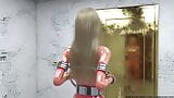 Gagged and Cuffed Blonde Teen 3D BDSM Animation snapshot 7