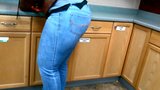 Ebony Big Ass Wide Hips in Blue Jeans! snapshot 4