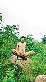 Indian nude boy with his sexy long hairy dick cum snapshot 14