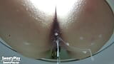 Toilet cam anal milk enema closeups snapshot 4