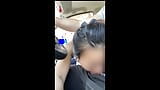 Asian girl giving driver a blowjob while driving stops and fuck snapshot 8