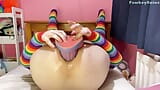 Femboy Raine close-up anal gaped by XL dildo (Full video!) snapshot 9