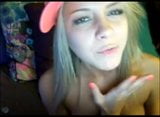 Excited webcam girl snapshot 2