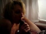 White wife drains BBC with hands and mouth. snapshot 9