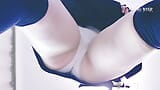 ASMR 角色扮演：蒂法洛克哈特用内裤在她的阴户和嘴里自慰，以送给你！ snapshot 3