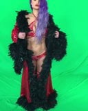 Natalie Eva Marie posing in front of a green screen snapshot 3