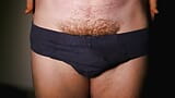 Kudoslong close-up and his underwear as he pulls out his hairy cock and wanks snapshot 1