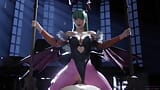 Darkstalkers Morrigan Aensland büyük bir yarağa biniyor snapshot 6