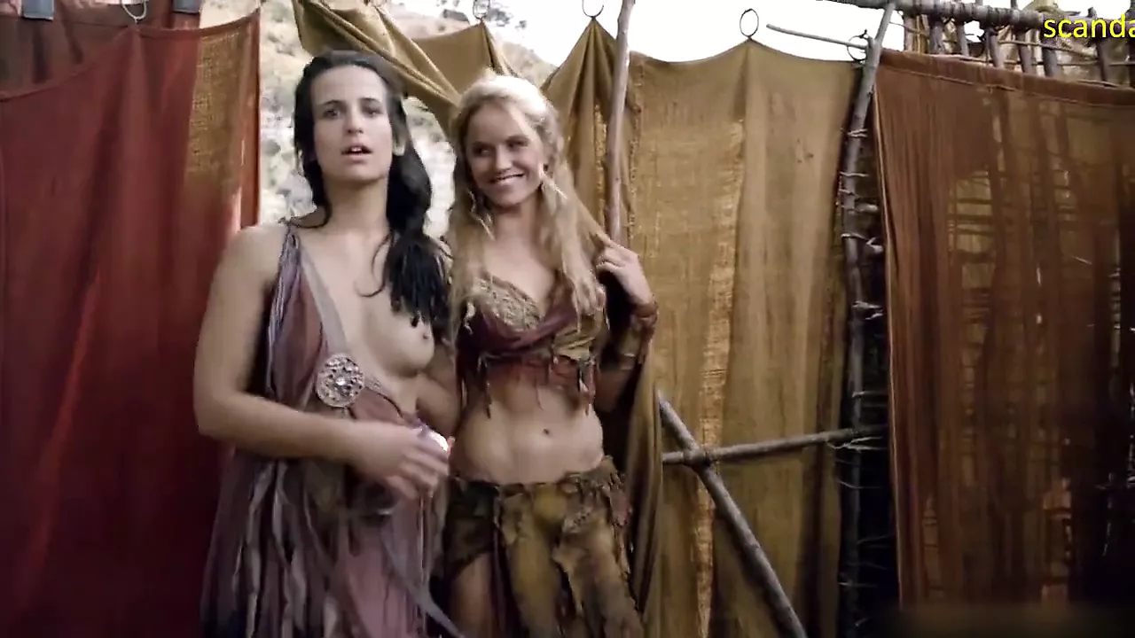 Ellen Hollman Gruppensex in Spartacus-Serie