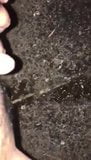 Spanische Brunnette mit haariger Muschi im Freien pinkeln snapshot 4