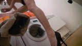 Petite Sarah Dark taking a hard cock in the laundry room snapshot 4