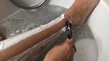 Foot Fetish, Shaving and Dildo in Bath tub snapshot 8