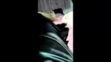 Black satin shiny dress masturbation (old video) snapshot 3