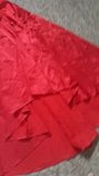 Wichsen auf meine Freundin, rotes Meerjungfrau-Satin-Kleid, Vollversion snapshot 9