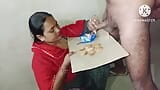 Desi girl eating sperm bhai ka lund chus kar mal nikala biscuit par chudai snapshot 13