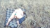 masturbating pussy with toys in a public place close up snapshot 16