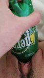 Fucking my pussy with a perrier bottle snapshot 10