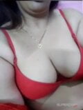 Desi sexy Bhabhi im roten BH snapshot 10
