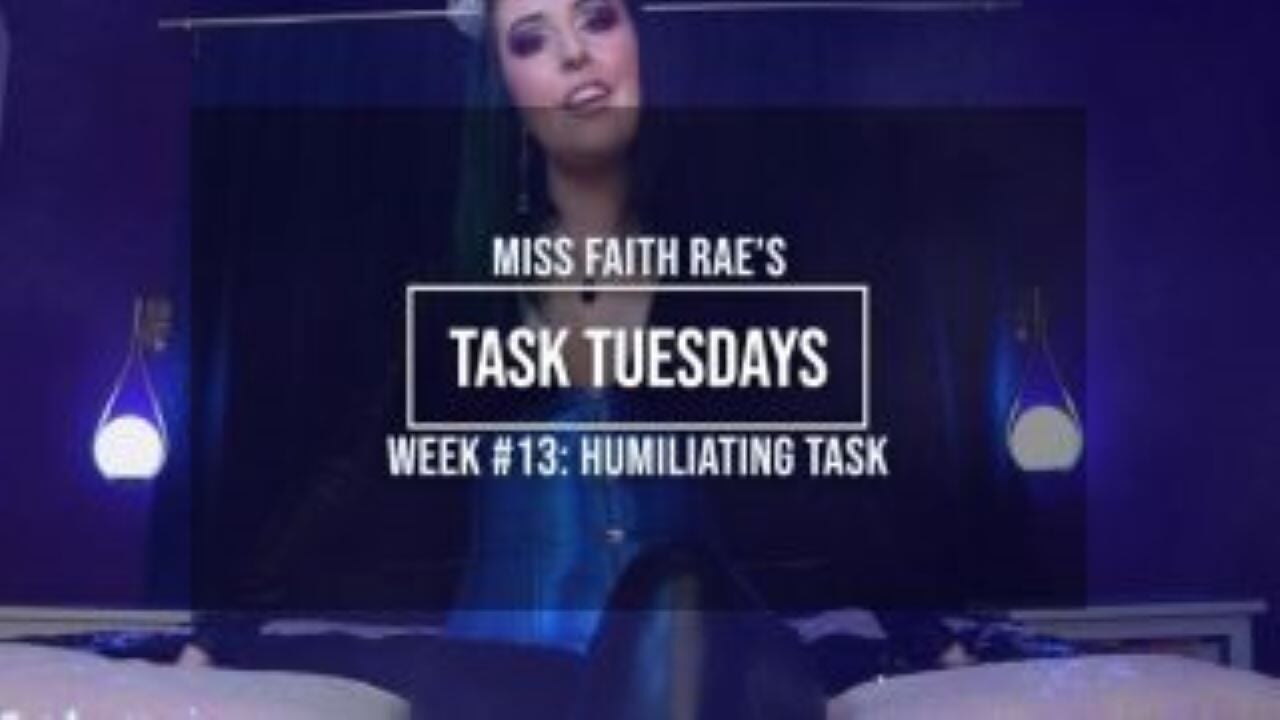 Eine künstlerische aufgabe für unwürdige schwänze - Miss Faith Raes ...