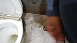 Peeing in toilet with clear audio snapshot 9