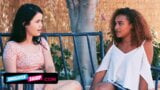 Stepdaughter Swap - Pretty White Teen And Her Gorgeous Ebony BFF snapshot 7