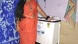 Indian hot StepMom got fucked while washing clothes with Clear Hindi audio snapshot 2