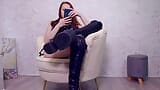 Black boot worship- Ignore snapshot 13