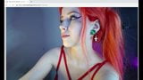 red headed cosplay slut sucks bad dragon dildo dry snapshot 10